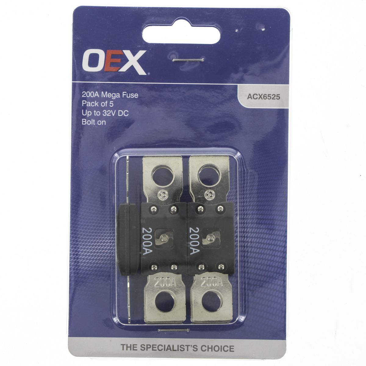 OEX Mega Fuse 200A 5 Pack ACX6525
