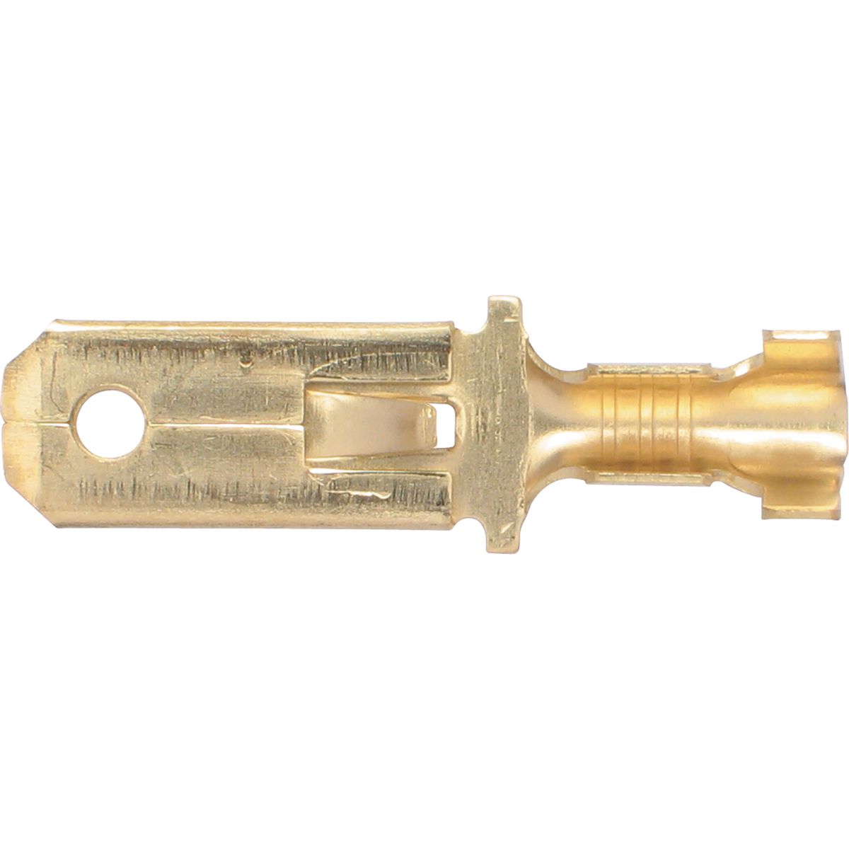 OEX Crimp Terminal Male Blade Brass Terminal Entry 6.3 X 0.8mm Non Insulated 100 Pce ACX3074
