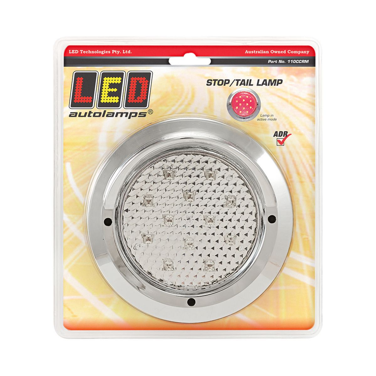 LED Autolamps Stop/Tail Light LED Round 12/24V 110CCRM