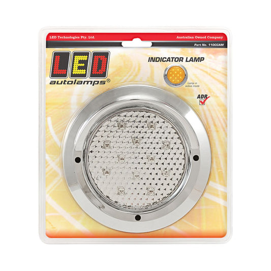 LED Autolamps Rear Indicator Light LED Round 12-24V 110CCAM