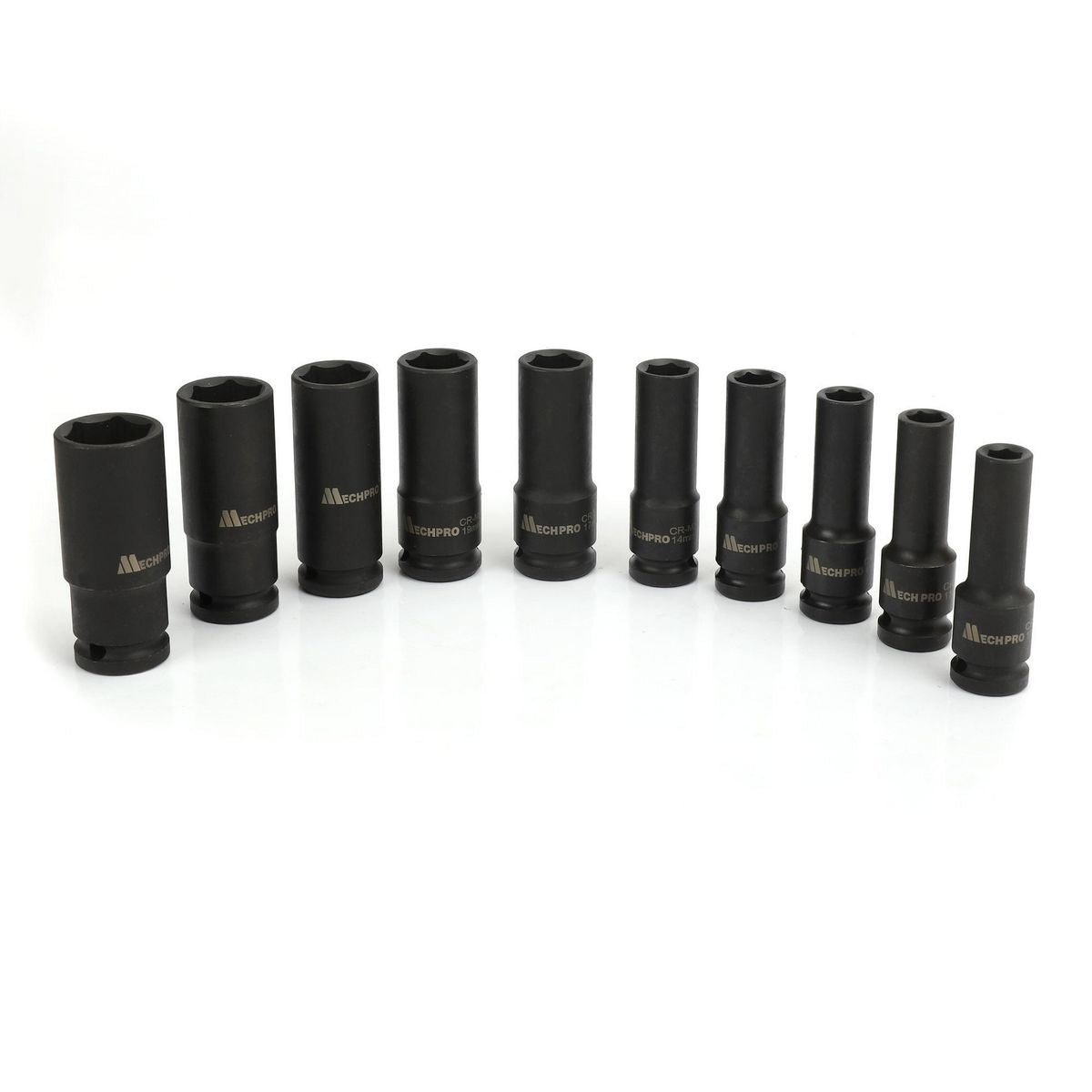 Mechpro Deep Impact Socket Set Metric 1/2In Drive 10pc