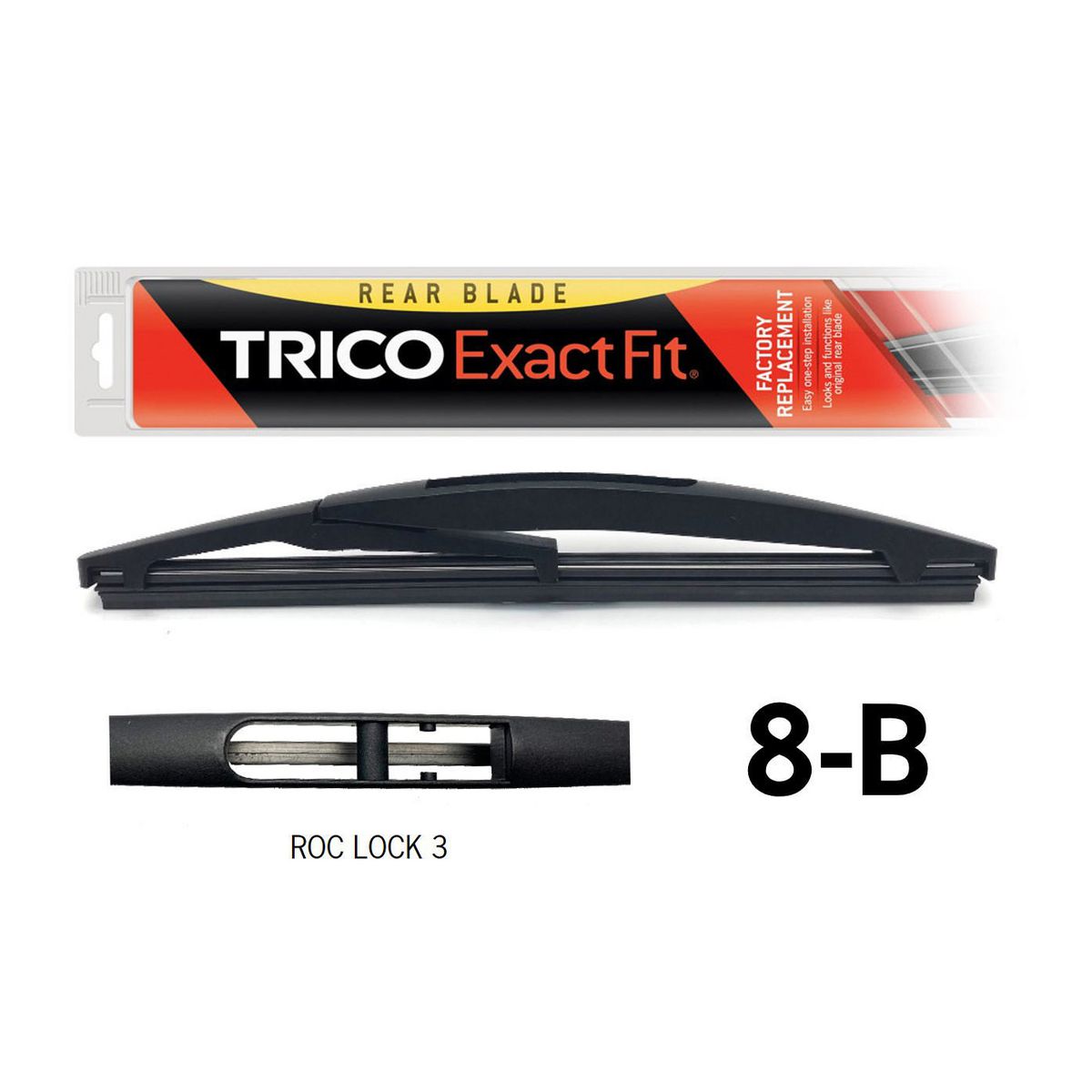 Trico Exact Fit Rear Wiper Blade 200mm 8-B