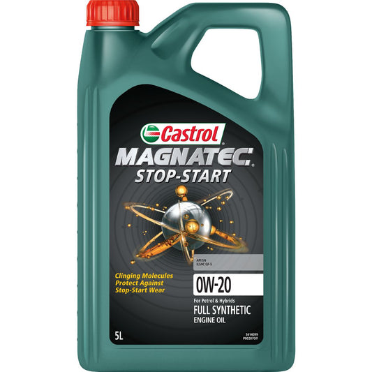 Castrol MAGNATEC 0W-20 Stop-Start Full Synthetic Engine Oil 5L 3414099