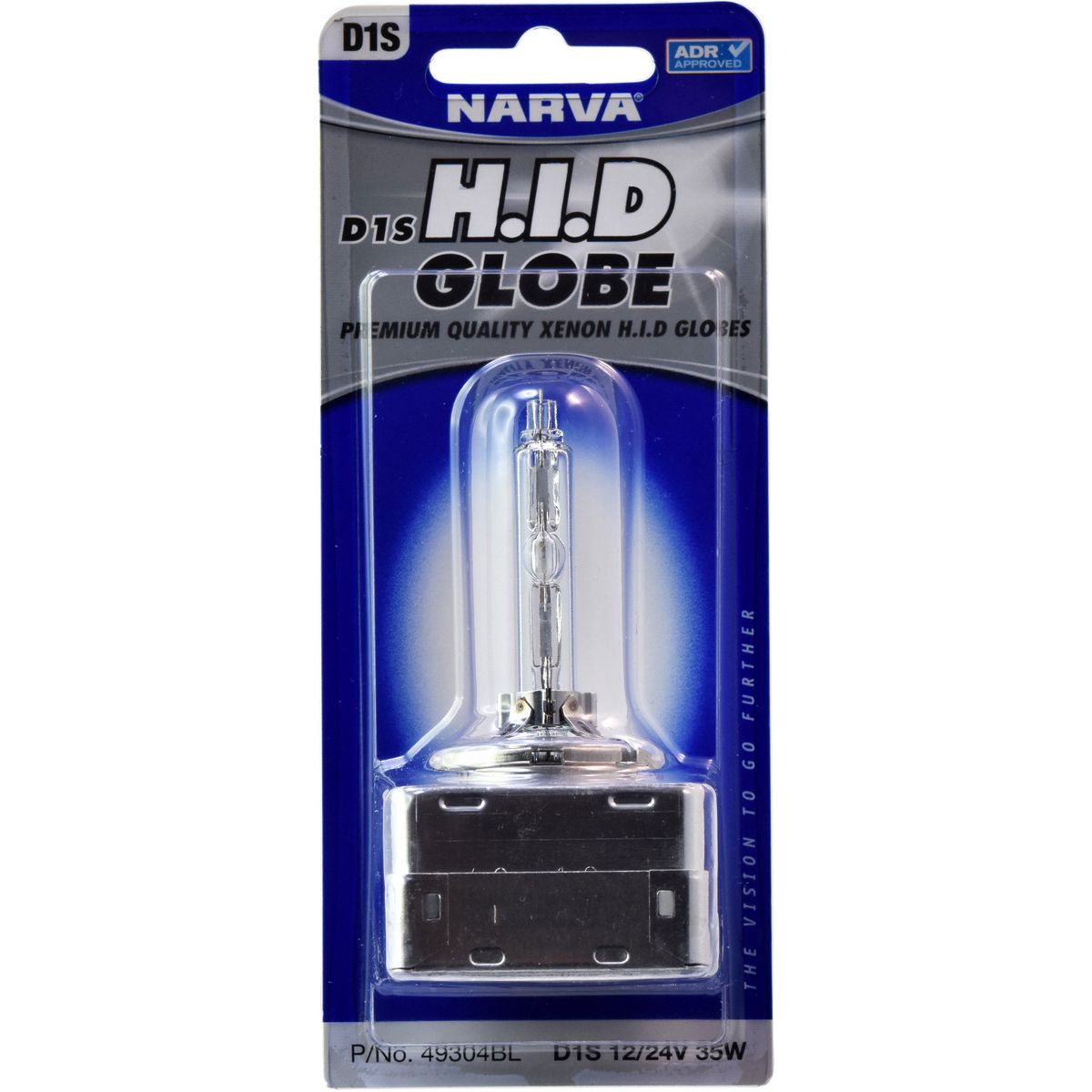 Narva D1S HID Headlamp Globe 12/24V 35W Blister 49304BL