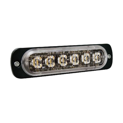 Narva Undercover Low Profile LED Warning Lamp with Flash Pattern Red 12-24V 6 x 1W 85215R