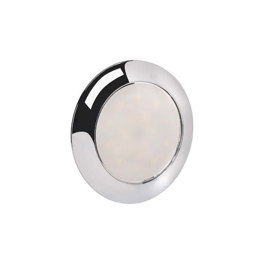 Narva Saturn Chrome Interior Lamp Round White 75mm 12V 3W 87500C-12