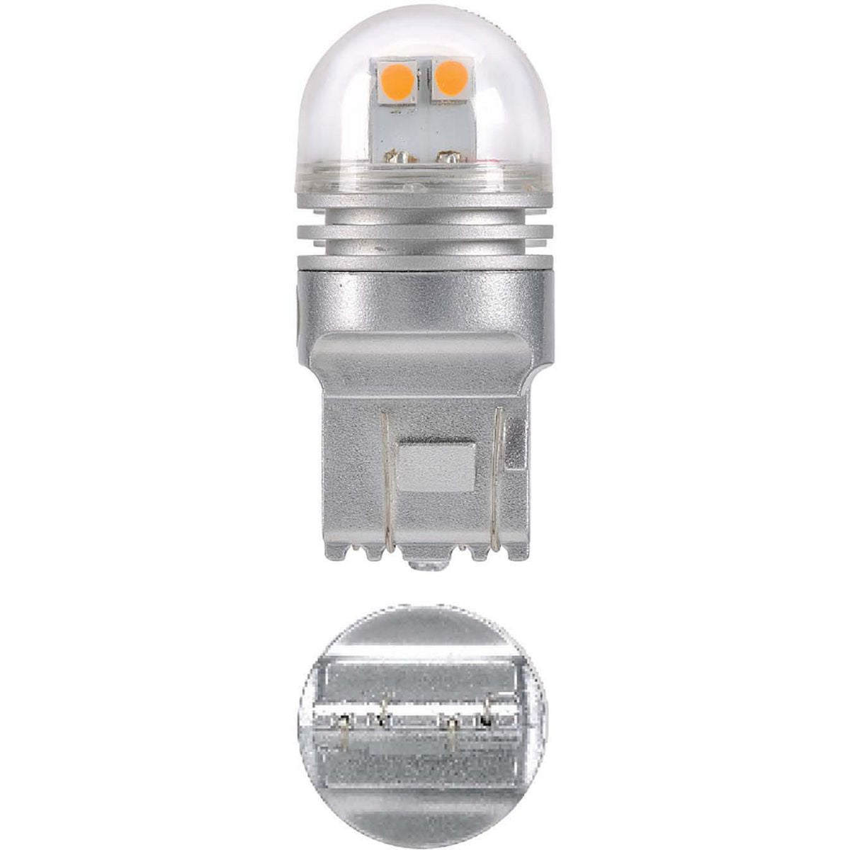 Narva 12V T20 W21W LED Wedge Globes Stop Light 2700K 2PK 18230BL