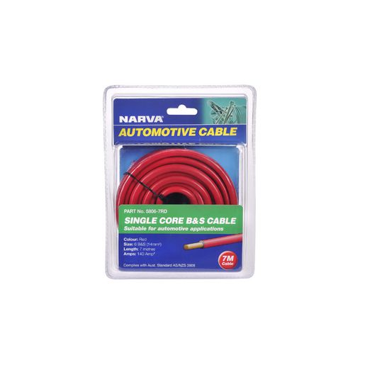 Narva 6 B&S Cable Red 140A 7m 5806-7RD
