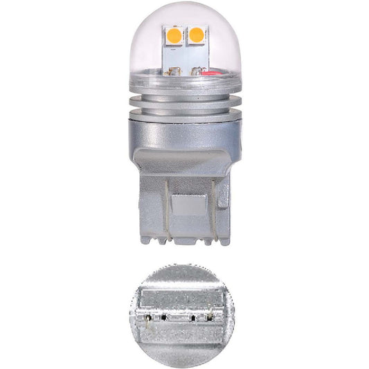 Narva 12V T20 W21/5W LED Wedge Globes Stop Light 2700K 2PK 18228BL