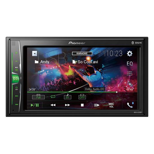 Pioneer MVH-A210BT 6.2"" Touchscreen AM/FM/USB/AUX/Bluetooth Multimedia Player