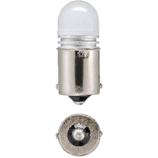 Narva LED Globe 12V BA15S 6000K Cool White (2 Pack) 18220BL