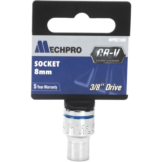 Mechpro Socket 8mm 3/8In Drive Metric