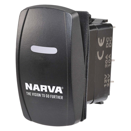 Narva LED Off/On Sealed Rocker Switch Blue 12-24V 63254BL