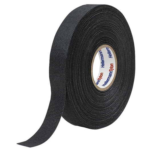 HellermannTyton Flexible Soft Polyester Fleece Harnessing Tape Black 19mmx25M PROTECT300