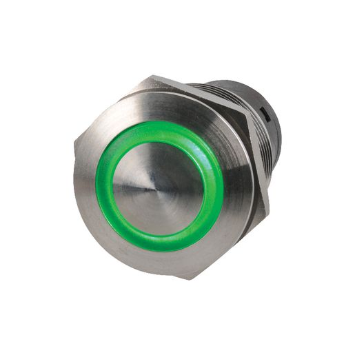 Narva LED Push Button Off/On Switch Green 39mm x 22mm (Blister 1PK) 60075BL