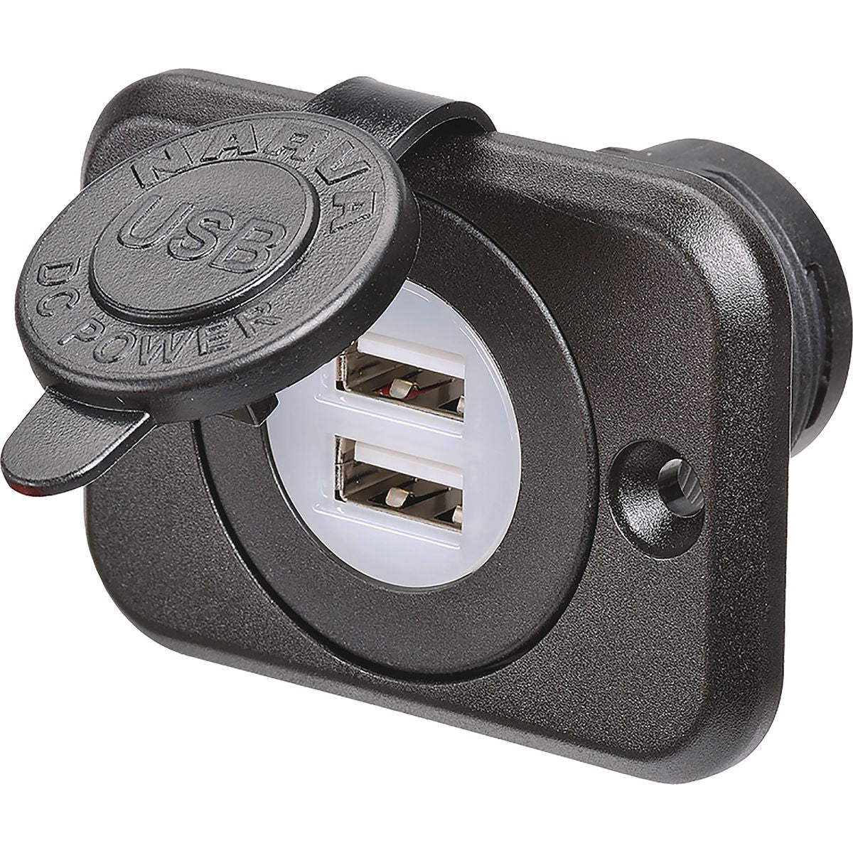 Narva LED Dual USB Socket Light and Cover Blister Pack 81102BL