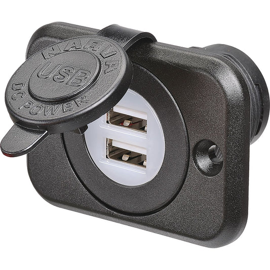 Narva LED Dual USB Socket Light and Cover Blister Pack 81102BL