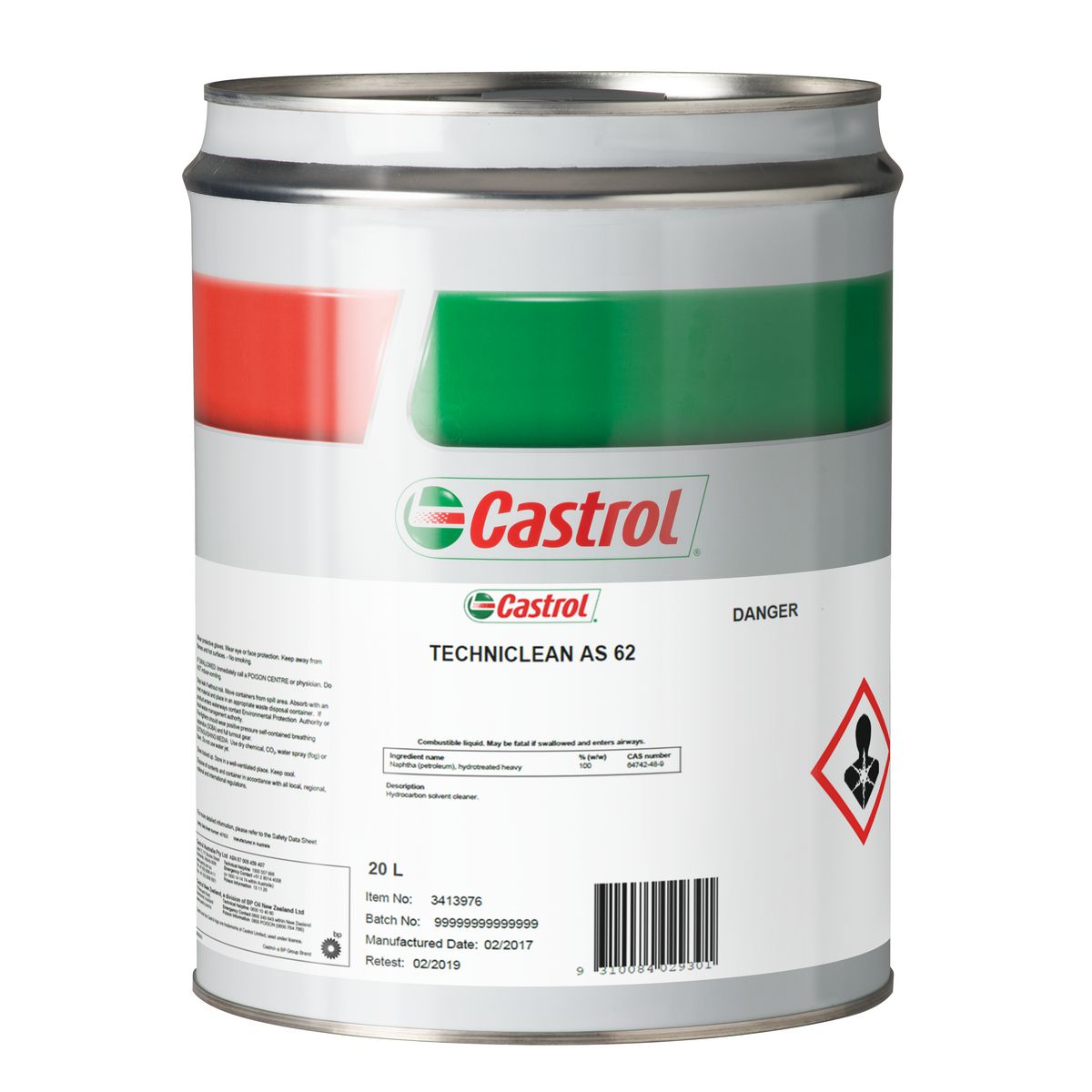Castrol Techniclean AS 62 20L 3413976