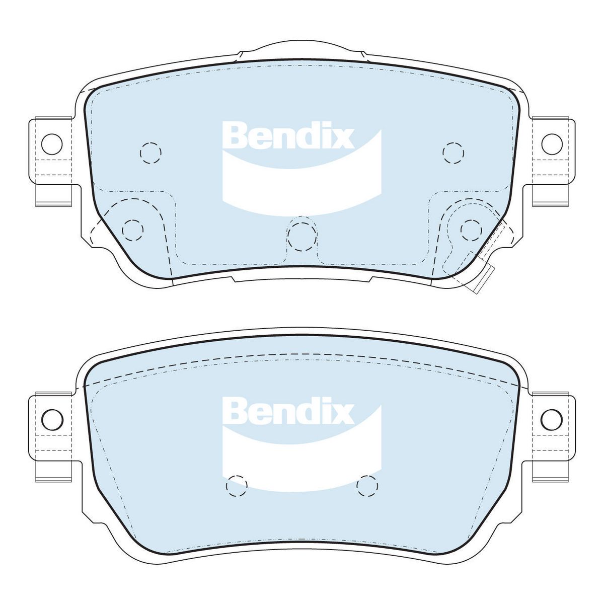 Bendix 4x4 Brake Pad Set Rear DB2357 -4WD
