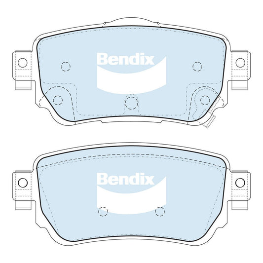 Bendix 4x4 Brake Pad Set Rear DB2357 -4WD