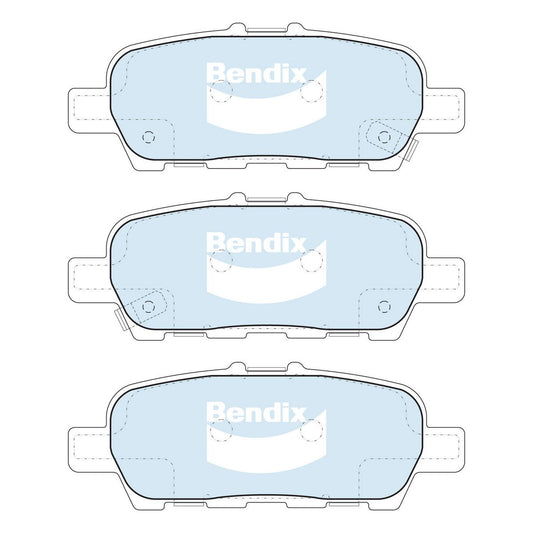 Bendix 4x4 Brake Pad Set Rear DB2340 -4WD