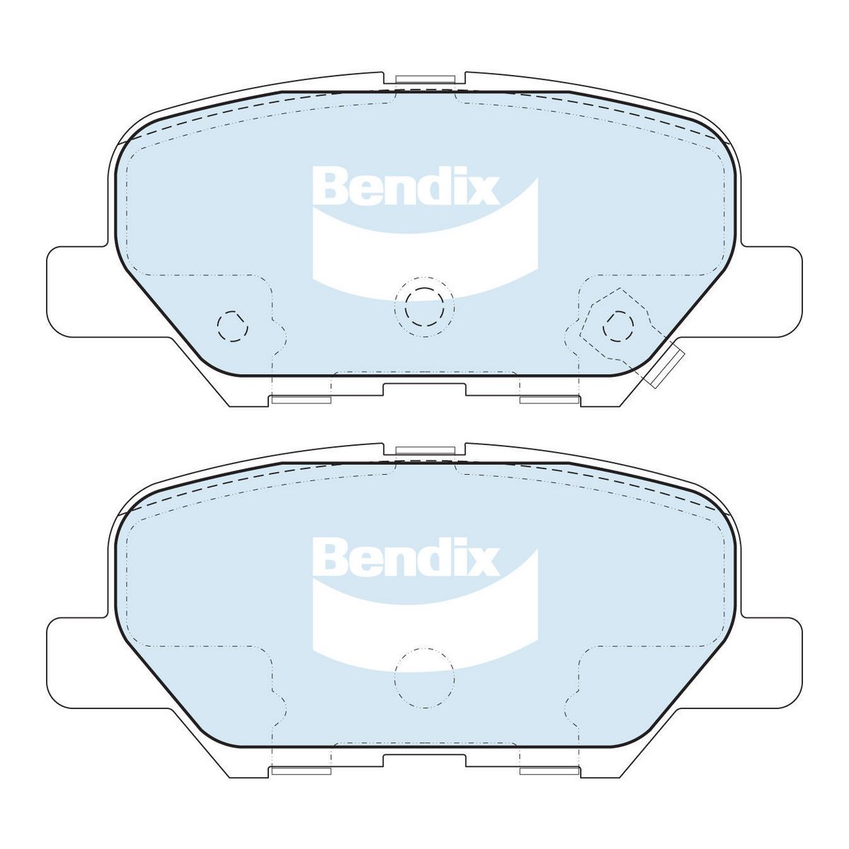 Bendix 4x4 Brake Pad Set Rear DB2294 -4WD