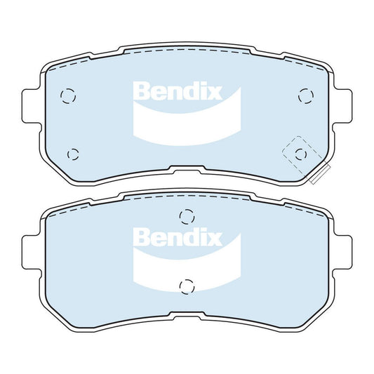 Bendix 4x4 Brake Pad Set Rear DB1943 -4WD