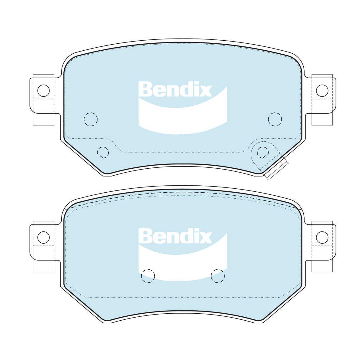 Bendix General CT Brake Pad Set DB2425 GCT