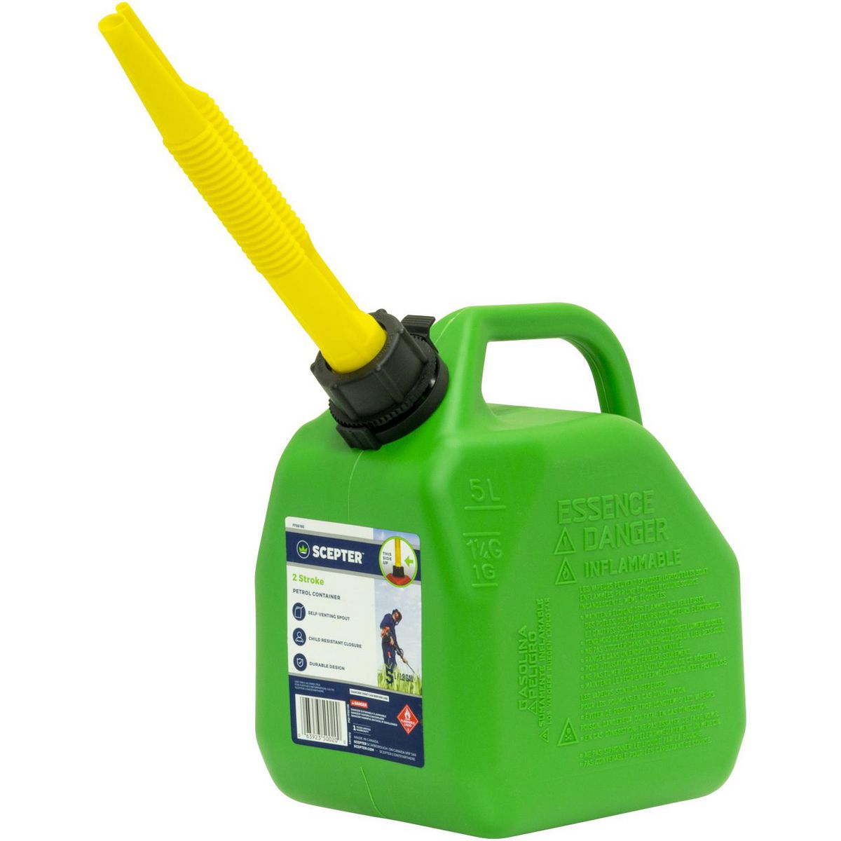 Scepter Two Stroke Fuel Can 5L Green