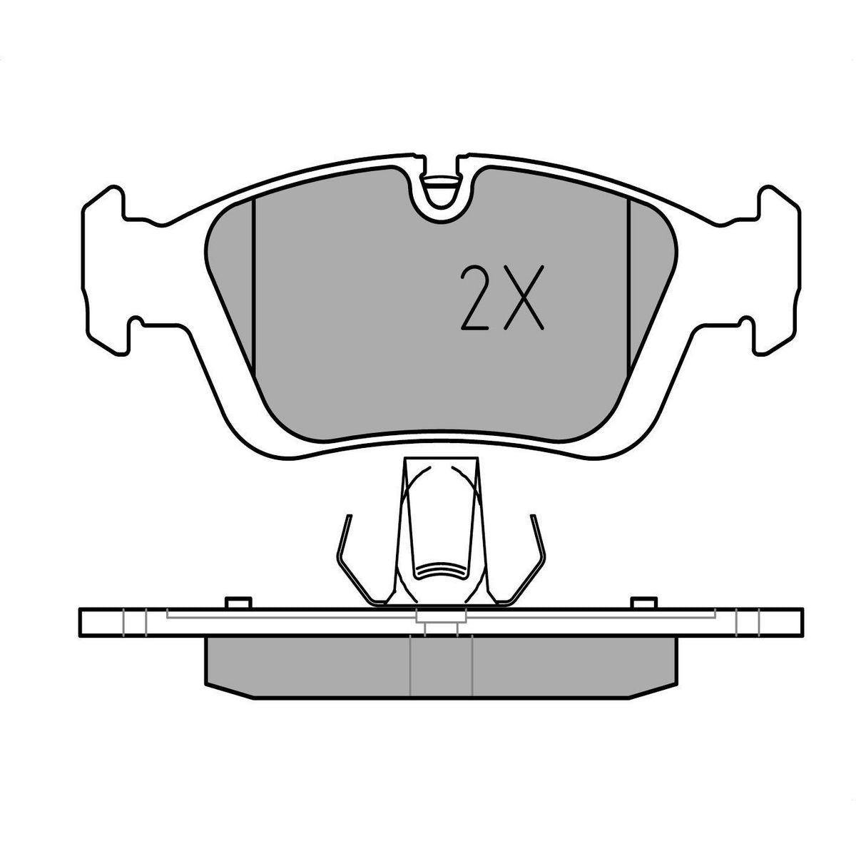 MEYLE Original Brake Pad Set Front 025 232 8717