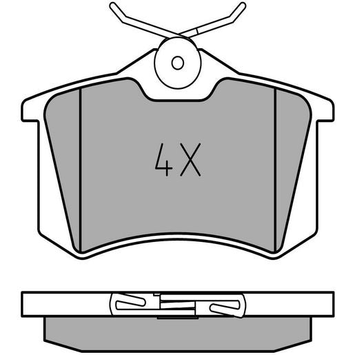 MEYLE Original Brake Pad Set Rear 025 209 6115