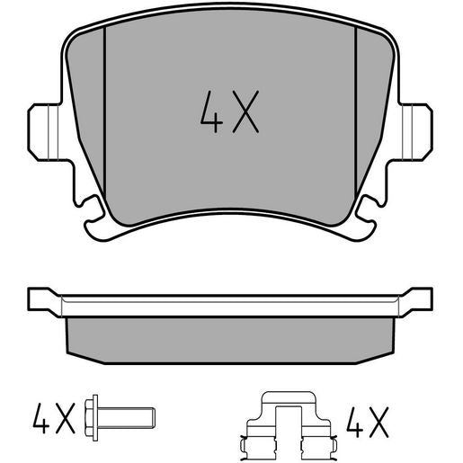 MEYLE Original Brake Pad Set Rear 025 239 1417