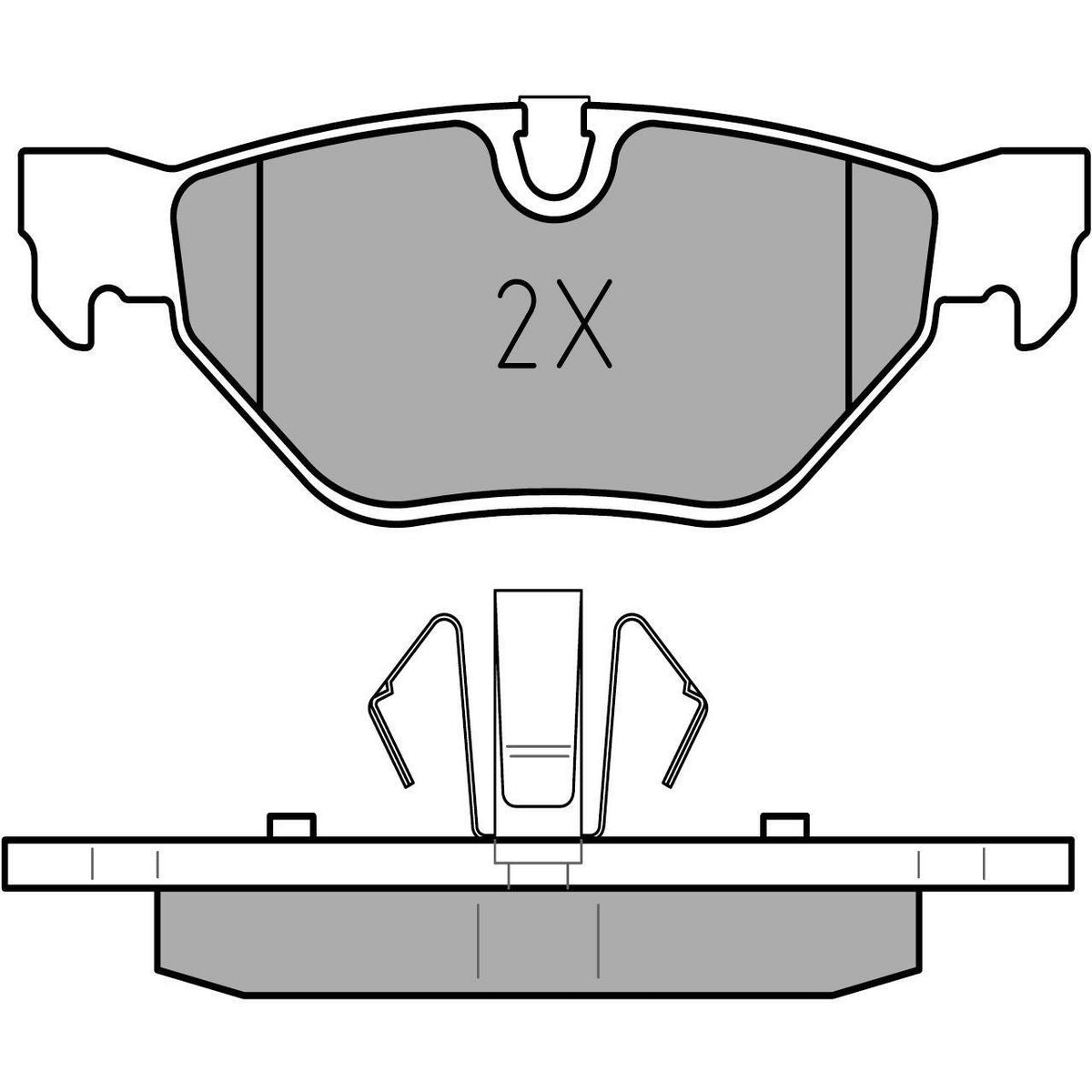 MEYLE Original Brake Pad Set Rear 025 239 2617