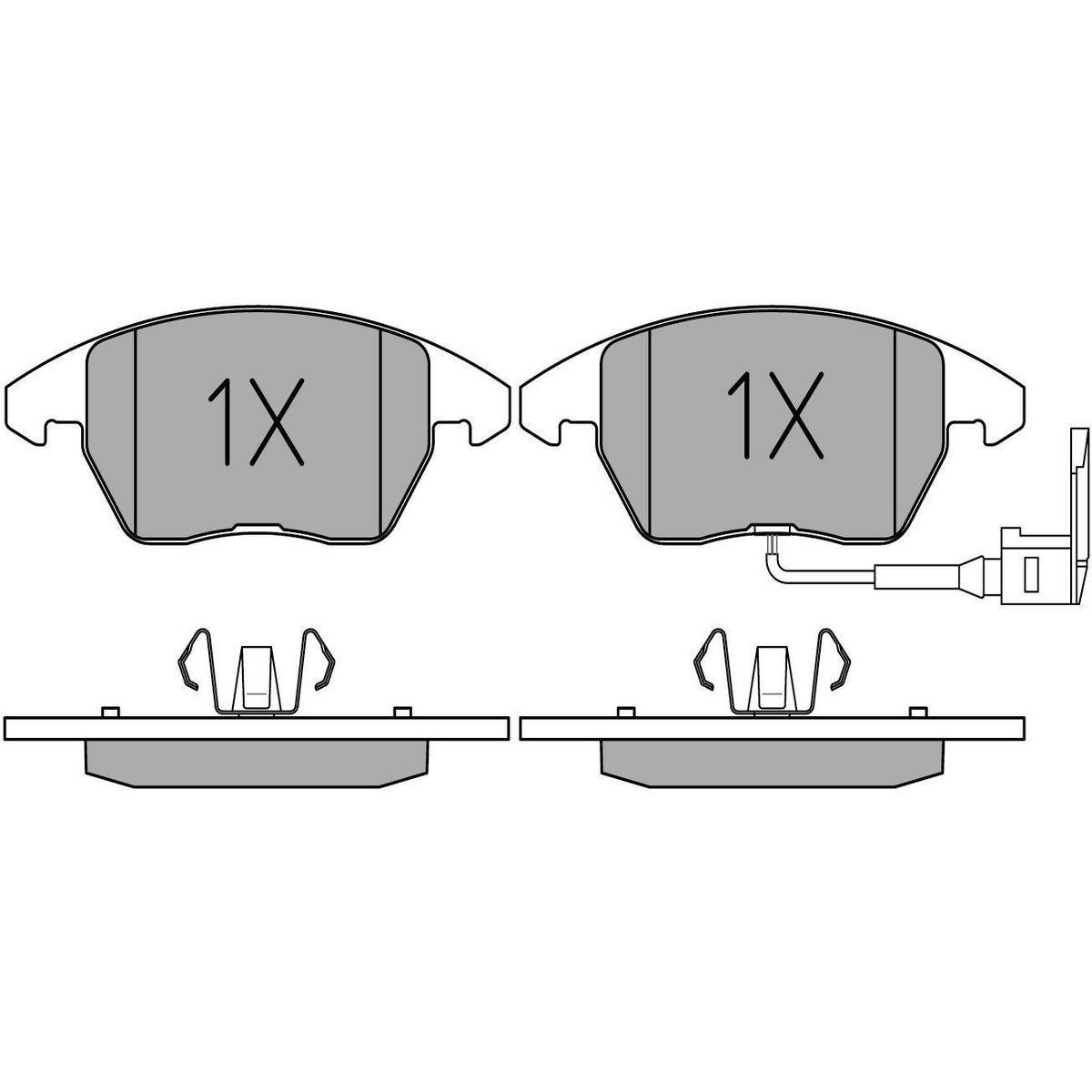 MEYLE Original Brake Pad Set Front 025 235 8720/W