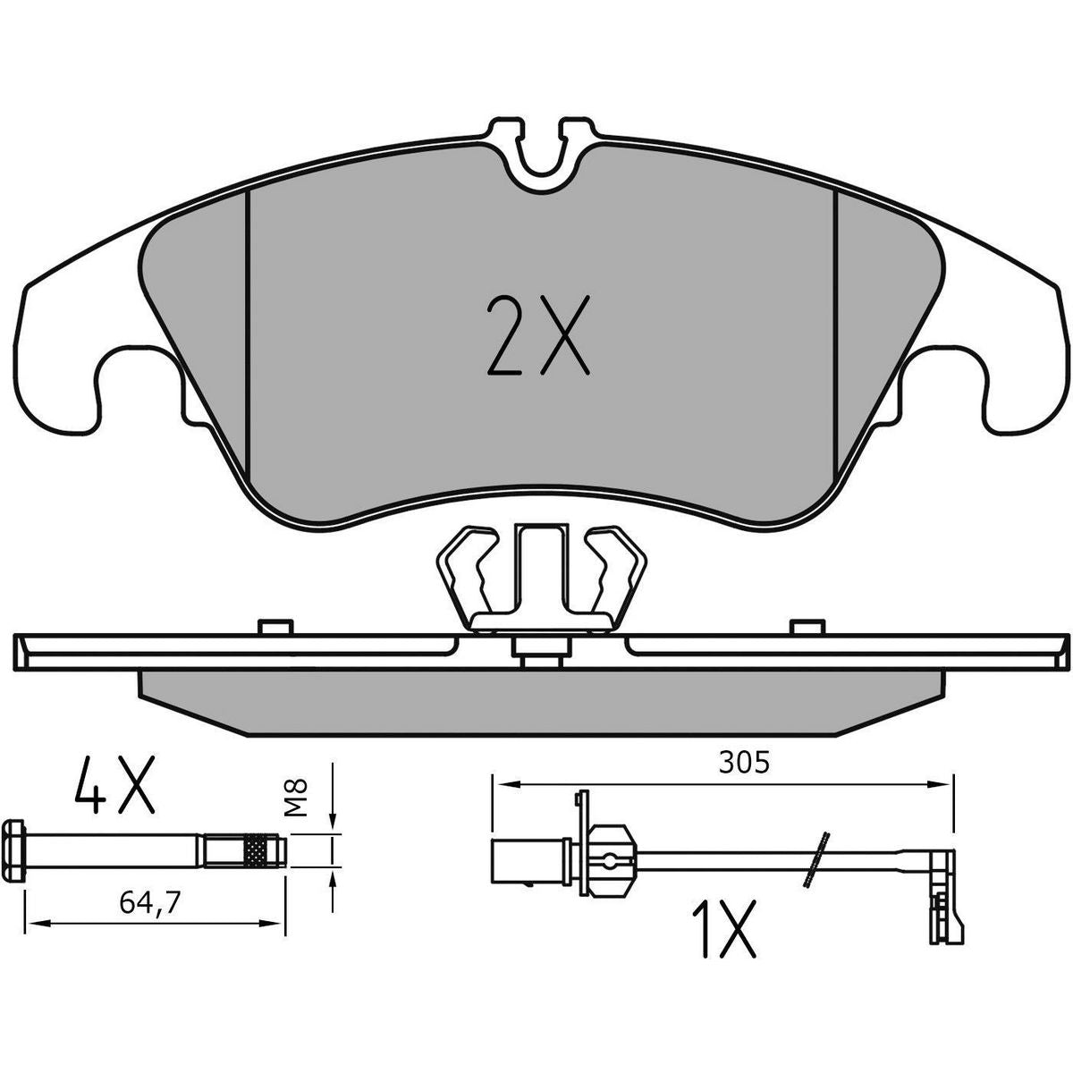 MEYLE PD Brake Pad Set Front 025 247 4319/PD