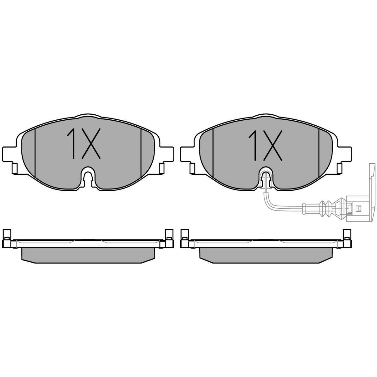 MEYLE Original Brake Pad Set Front 025 256 8320