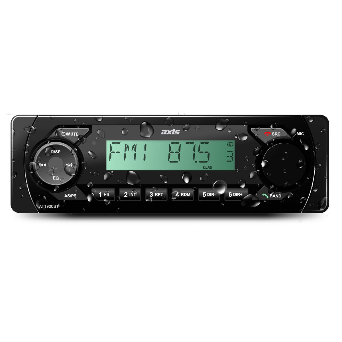 Axis Marine Bluetooth AM/FM Mechless Headunit AT1900BT
