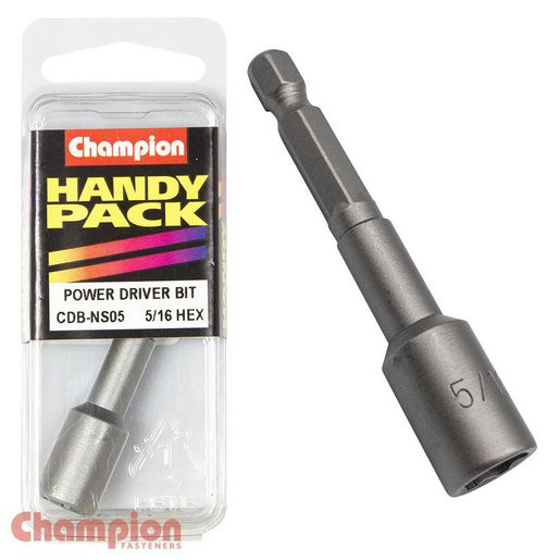 Champion Driver Bits 5/16 Inch Hex Magnetic CDB-NS05