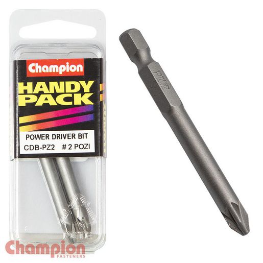 Champion Driver Bits 2 mm Pozi CDB-PZ2