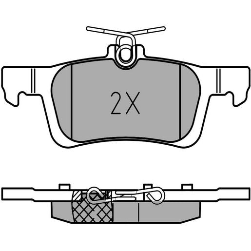MEYLE Original Brake Pad Set Rear 025 258 4116