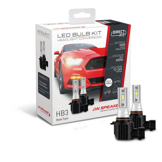 JW Speaker Speaker Hb3 LED Direct Fit Bulb Kit 12/24V 6000K 999005