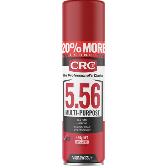 CRC 5-56 Multi-Purpose Lubricant Aerosol Spray BONUS 20% 480g