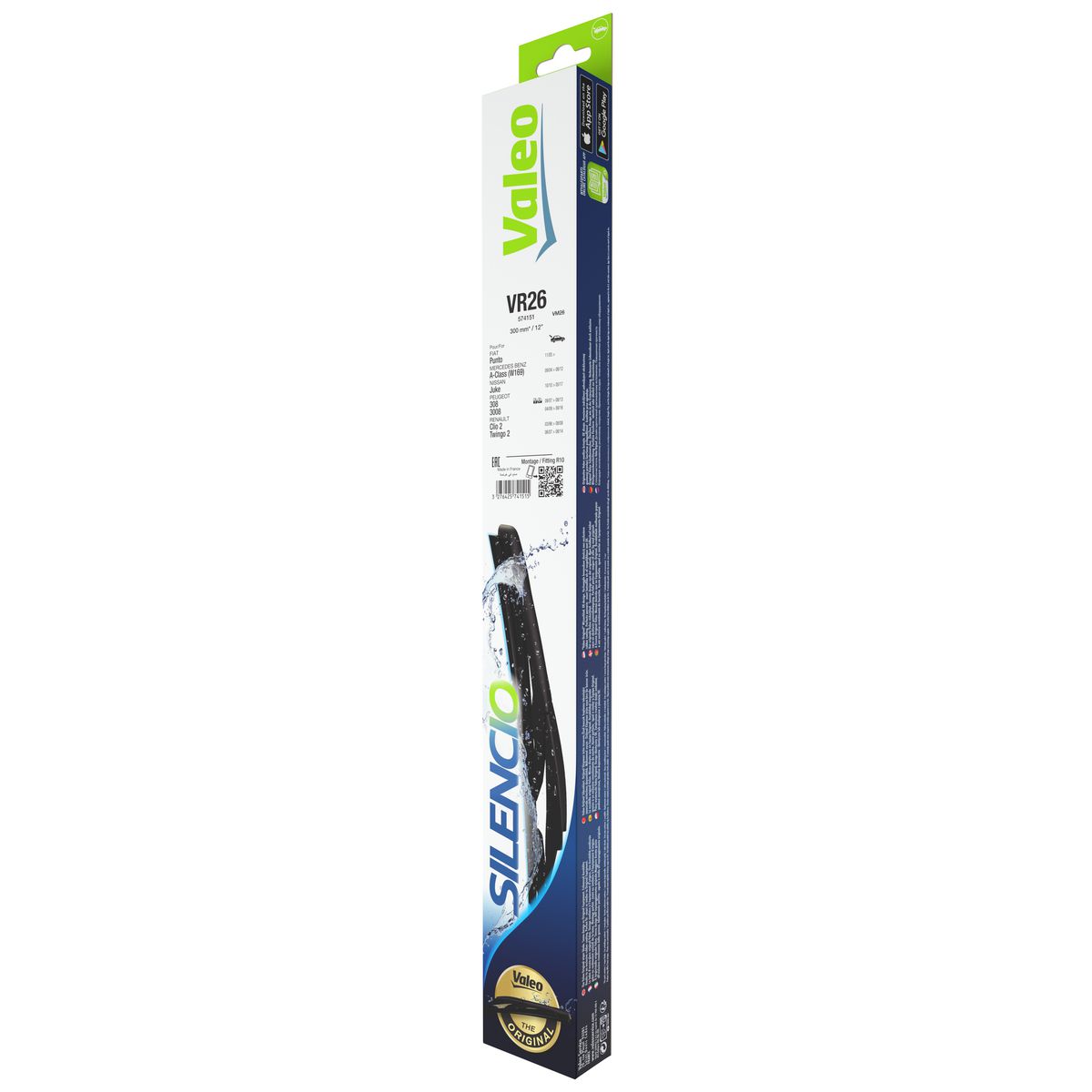 Valeo Silencio Wiper Blade Rear 300mm VR26