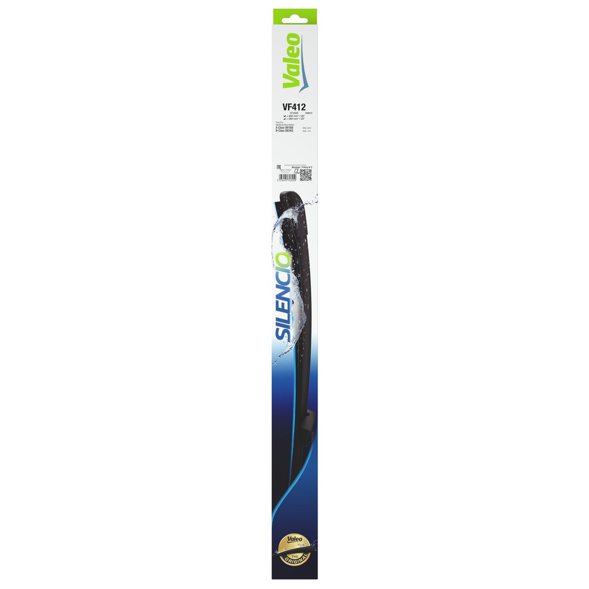 Valeo Silencio Wiper Blade Set Front VF412 574325