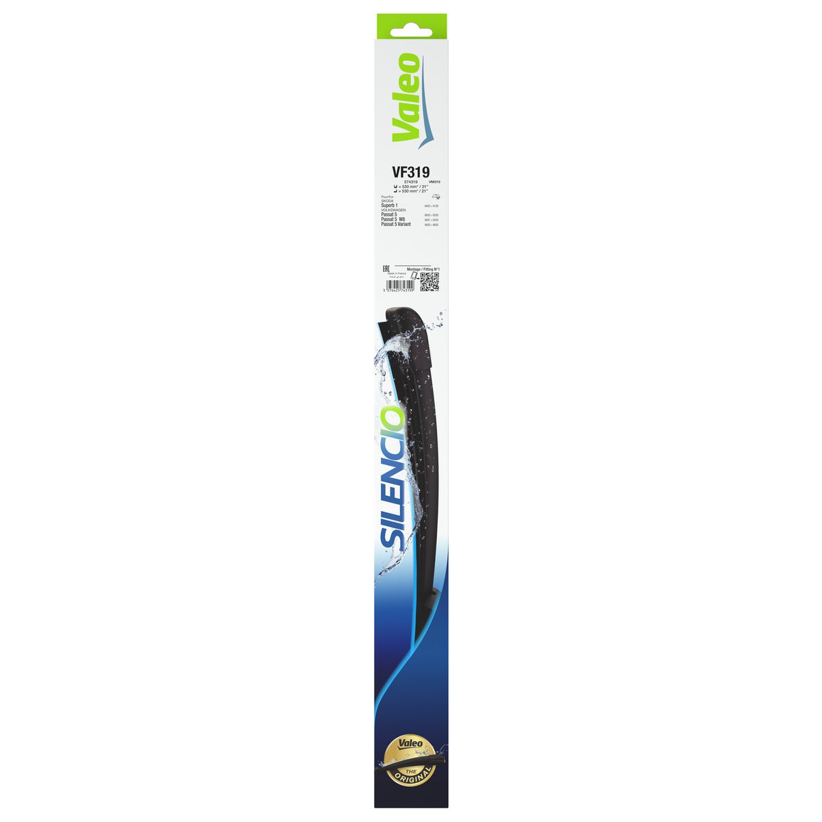 Valeo Silencio Wiper Blade Set Front VF319 574319
