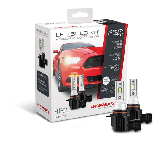 JW Speaker Speaker Hir2 LED Direct Fit Bulb Kit 12/24V 6000K 999012