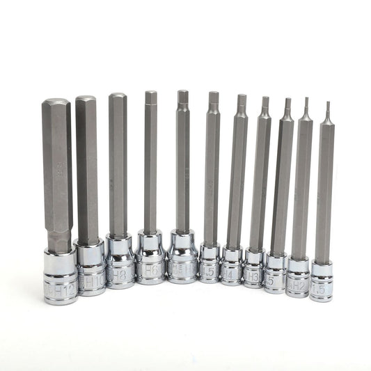 Mechpro Socket Rail Hex Key Extra Long Set 11pc