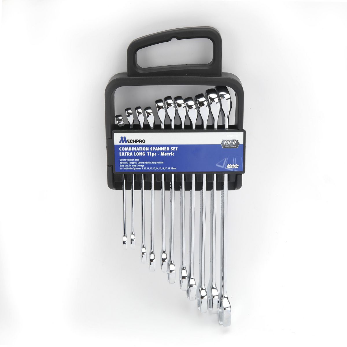 Mechpro Extra Long Combination Spanner Set Metric 11pc