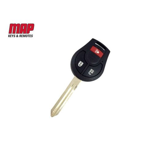 MAP Car Remote Shell & Buttons (3 Button) fits Nissan KF401