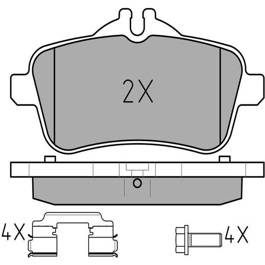 MEYLE PD Brake Pad Set Rear 025 252 1516/PD